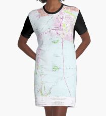 USGS TOPO Map Florida FL Pass-A-Grille Beach 348029 1956 24000 T-Shirt Kleid