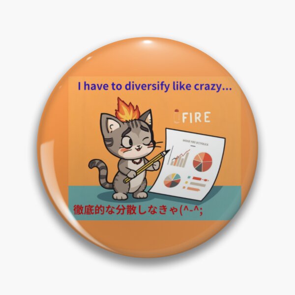 Item preview, A cute cat considering diversified investments, looking at a portfolio.﻿ designed and sold by pinkish-petals.