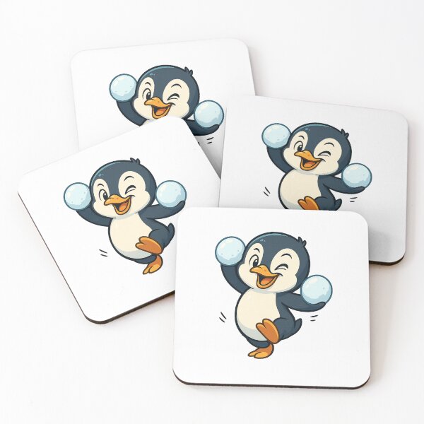 Item preview, Penguin Snowball Fight designed and sold by Napini.