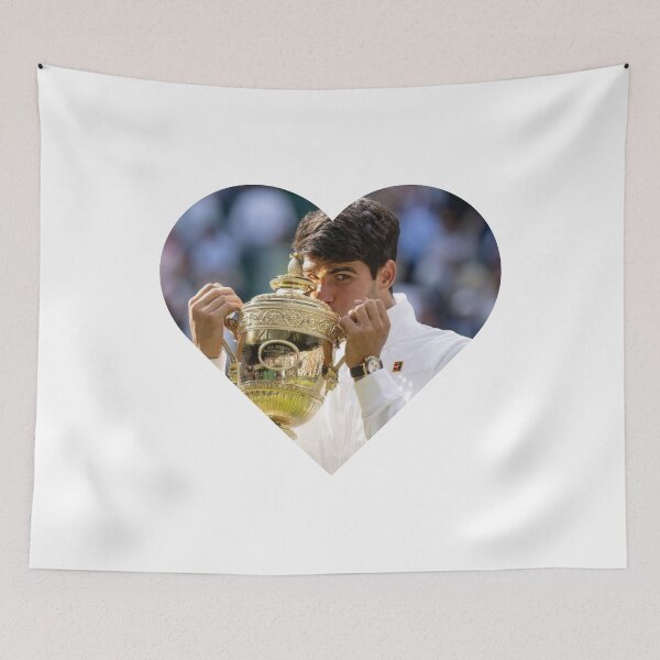 Item preview, Carlos Alcaraz Heart Portrait designed and sold by MegaTrendShop.