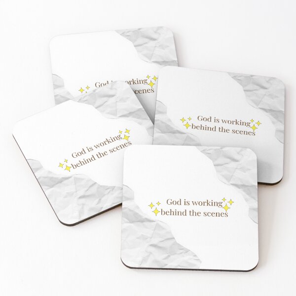 Item preview, God Is Working Behind the Scenes – Christian Aesthetic Collage Design designed and sold by Jahira.co.