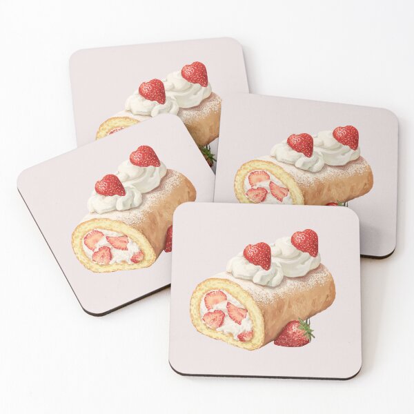 Item preview, Strawberry Shortcake Roll designed and sold by Violet Peonies.