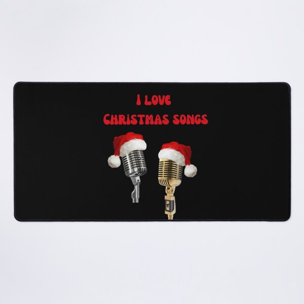 Aperçu de l'œuvre Microphones de Noël, chansons de Noël mignonnes pour l'hiver, karaoké, joyeuses fêtes créée et vendue par KolorellaS.