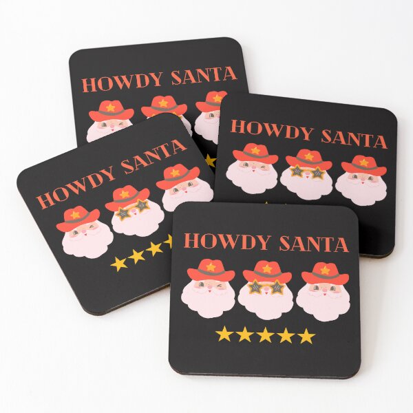 Item preview,  Howdy Christmas,  Western Santa, Country Cowboy Cowgirl  Christams  designed and sold by KolorellaS.