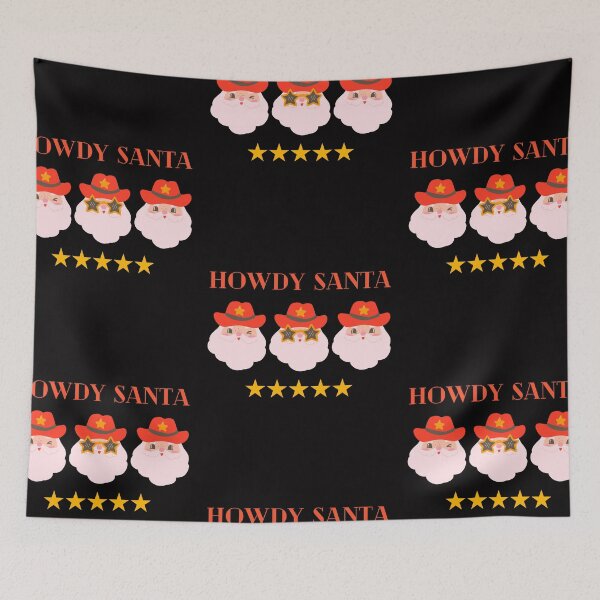 Item preview,  Howdy Christmas,  Western Santa, Country Cowboy Cowgirl  Christams  designed and sold by KolorellaS.