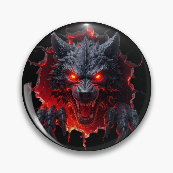 Item preview, Fire wolf Cracking Through t-shirt  designed and sold by Alicjareign.