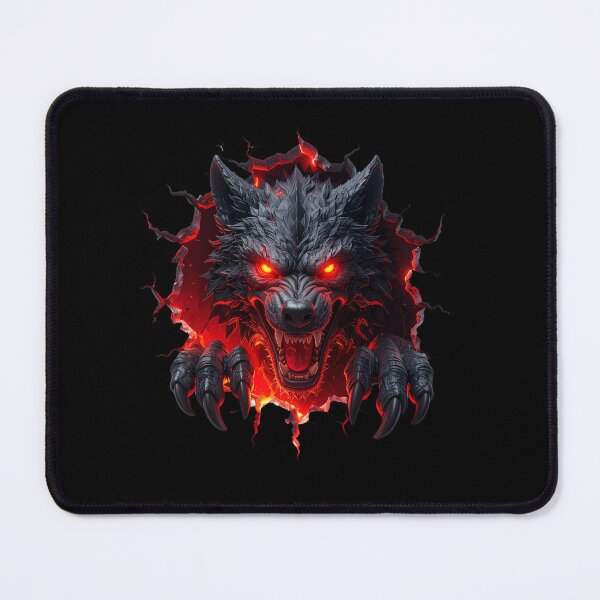Item preview, Fire wolf Cracking Through t-shirt designed and sold by Alicjareign.
