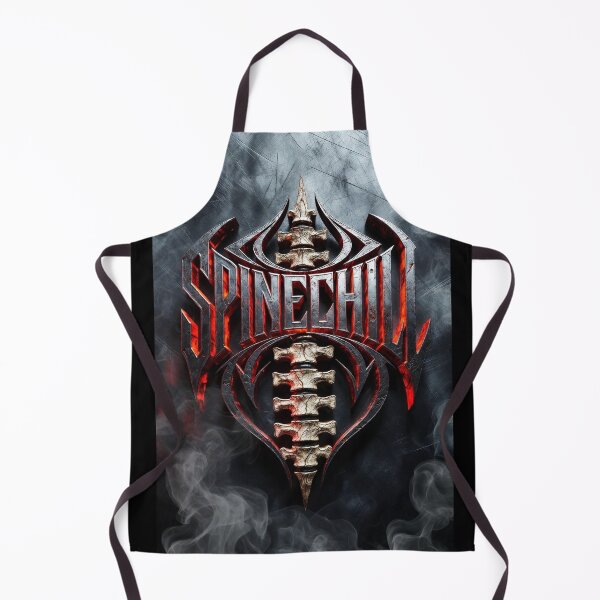 Item preview, Spinechill Inferno Spine Logo – Dark Horror Tribal Metal Emblem designed and sold by Vertura Group.