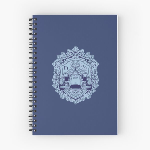 Item preview, Ornate Blue F1 Classic Racer Shield Emblem designed and sold by KiwiRider.