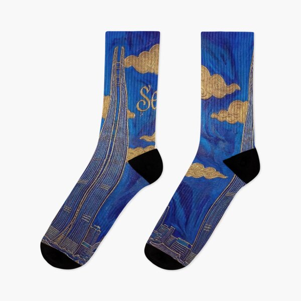 Item preview, Sapphire Dreams: Golden Cityscapes designed and sold by Ewa Miller.