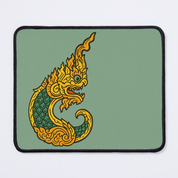 Item preview, Traditional Thai Naga Mythical Creature Art designed and sold by SoSoSeahorse.