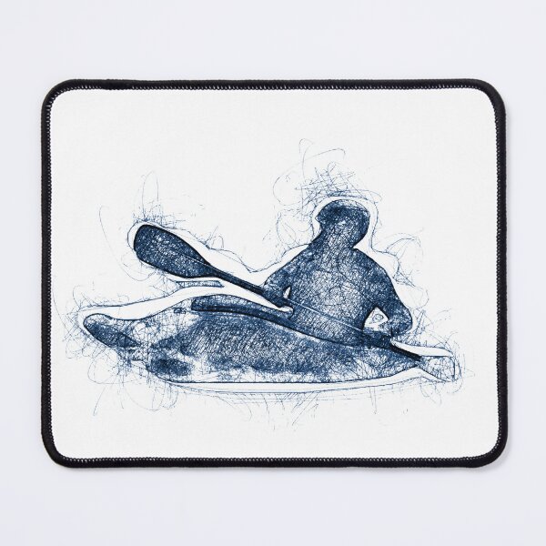 Item preview, Abstract Paddler Linework Illustration for Kayakers - Adventure Sports Graphic Design designed and sold by Lena Cox Studio.