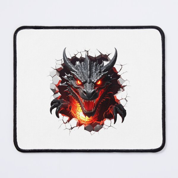 Item preview, Fire dragon Cracking Through t-shirt designed and sold by Alicjareign.