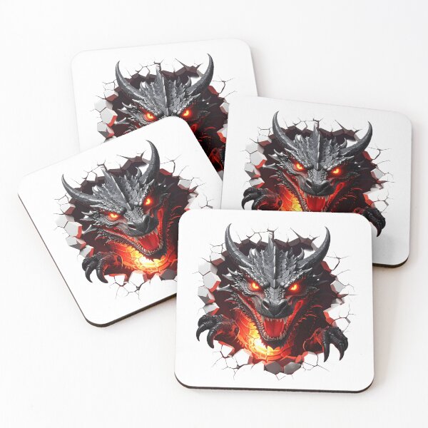 Item preview, Fire dragon Cracking Through t-shirt  designed and sold by Alicjareign.