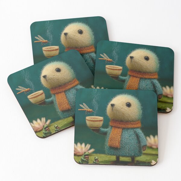 Item preview, Cozy Cuppa on the Lily Pad designed and sold by DigitalArtKiosk.