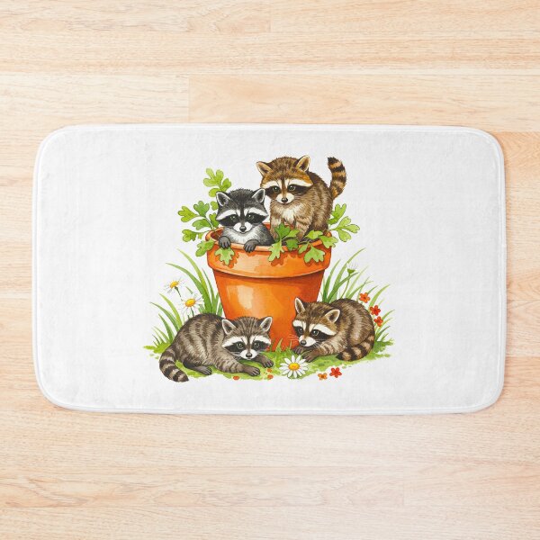 Item preview, Baby Raccoons In Pot Cute Wildlife designed and sold by TeeARTHY.