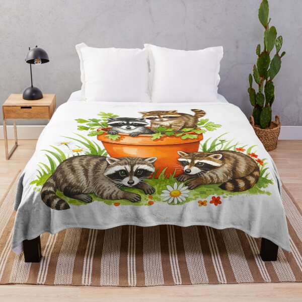Item preview, Baby Raccoons In Pot Cute Wildlife designed and sold by TeeARTHY.