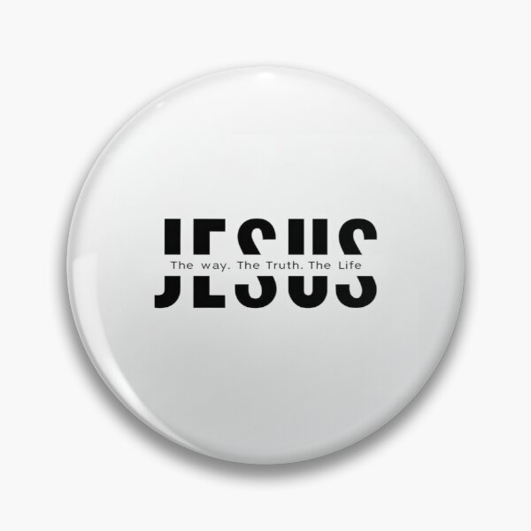 Item preview, Jesus Typography Design – The Way, The Truth, The Life – Christian Faith Statement Art designed and sold by Bright Nest Studio.