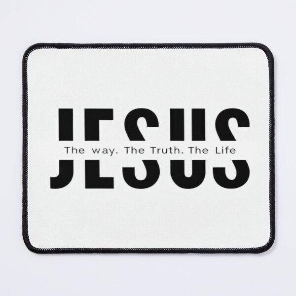Item preview, Jesus Typography Design – The Way, The Truth, The Life – Christian Faith Statement Art designed and sold by Bright Nest Studio.