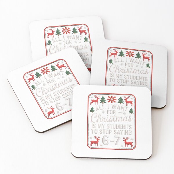 Item preview, Students Saying 6-7 67 Six Seven Funny Teacher Christmas designed and sold by MabelWells.