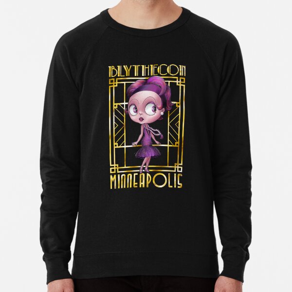 Blythecon Minneapolis Logo With Flapper Lightweight Sweatshirt