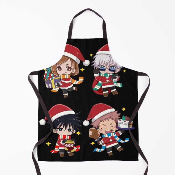 Item preview, Chibi Anime-Style Christmas Squad – Four Characters in Santa Outfits designed and sold by T-Chou.