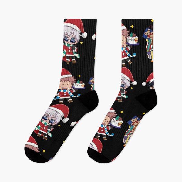 Item preview, Chibi Anime-Style Christmas Squad – Four Characters in Santa Outfits designed and sold by T-Chou.