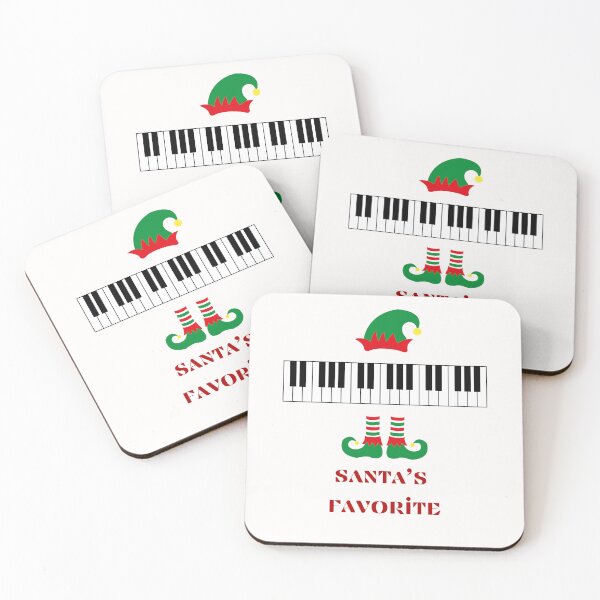 Item preview,   Piano team,  Santa's favorite piano teacher,music lover, piano player, Musical elf, designed and sold by KolorellaS.