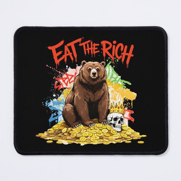 Item preview, Eat The Rich Bear Political Graffiti designed and sold by TeeARTHY.