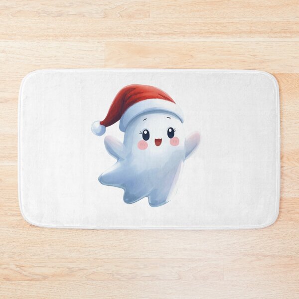 Item preview, Cute Christmas Ghost – Kawaii Winter Holiday Spirit designed and sold by Dream Magic Co.