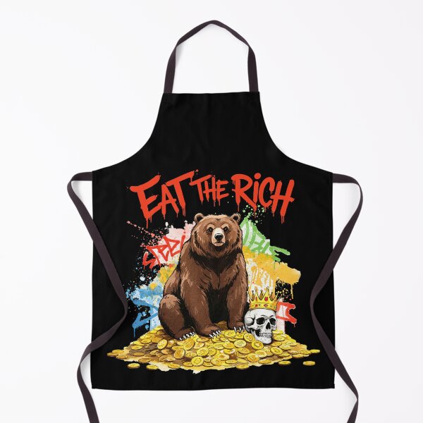 Item preview, Eat The Rich Bear Political Graffiti designed and sold by TeeARTHY.