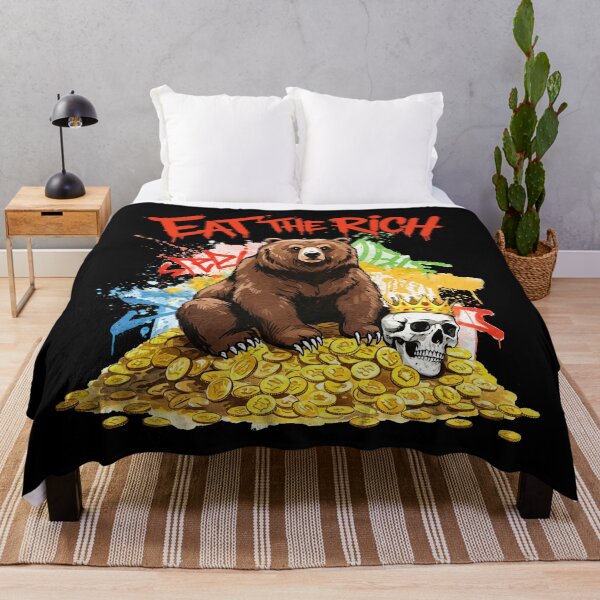Item preview, Eat The Rich Bear Political Graffiti designed and sold by TeeARTHY.