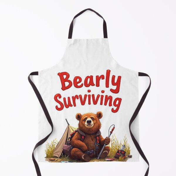 Item preview, Bearly Surviving Funny Bear Pun Meme designed and sold by TeeARTHY.