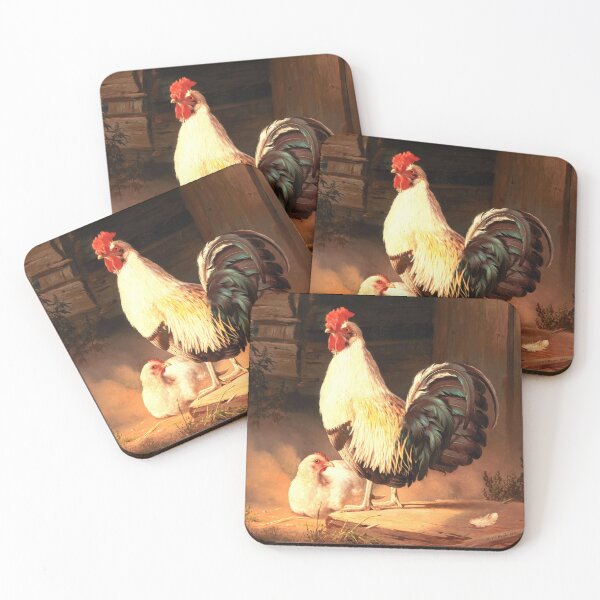 Item preview, Cock and hen, 1867, by Ferdinand von Wright designed and sold by AngyDesigns49.