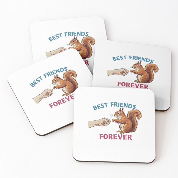 Item preview, Squirrel Human Best Friends Forever Fist Bump designed and sold by TeeARTHY.