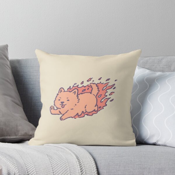 Item preview, Dog Fire Funny, fluffy pup with playful flame tail designed and sold by Magnificent Lizard.