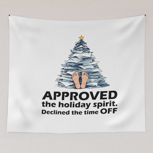 Item preview, Declined The Time Off T-Shirt | Funny HR Holiday Request Design designed and sold by SylwiaPrint.