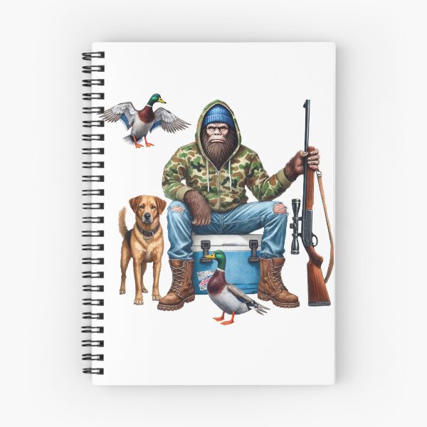 Item preview, Bigfoot Duck Hunter With Dog Rifle Outdoorsman designed and sold by TeeARTHY.