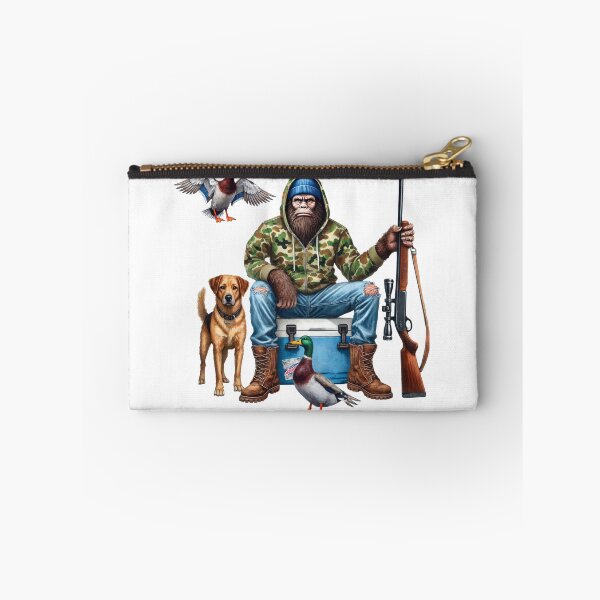 Item preview, Bigfoot Duck Hunter With Dog Rifle Outdoorsman designed and sold by TeeARTHY.