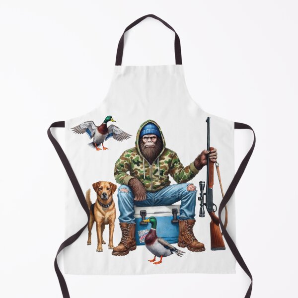 Item preview, Bigfoot Duck Hunter With Dog Rifle Outdoorsman designed and sold by TeeARTHY.