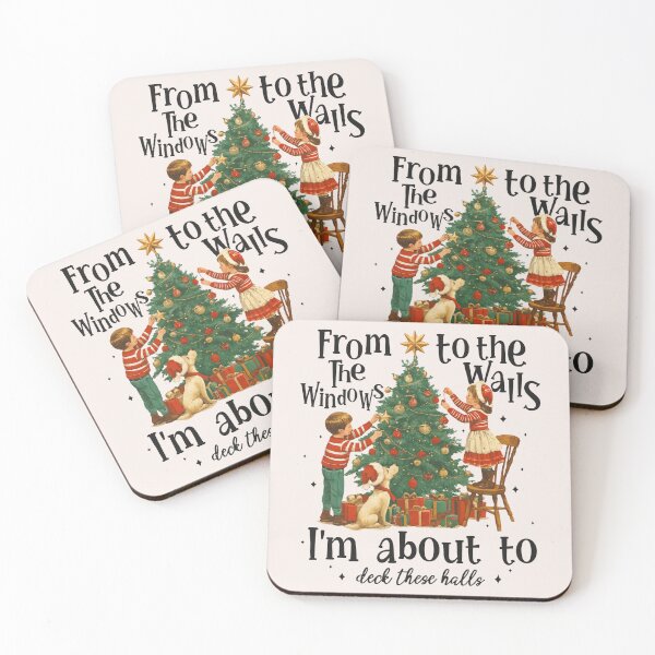 Item preview, From The Windows To The Walls I'm About To Deck These Halls Christmas, Funny Christmas, Retro Xmas, Holiday 1 designed and sold by toongstudio.