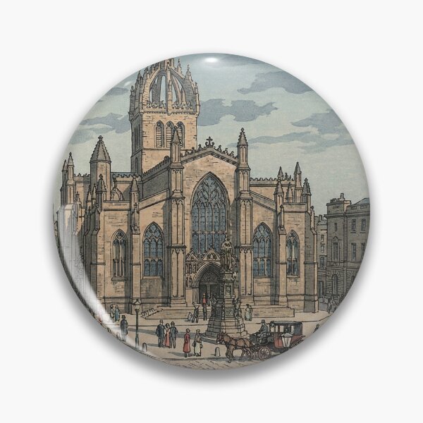 Item preview, St Giles Cathedral Japanese Woodblock Print designed and sold by Takeda-art.