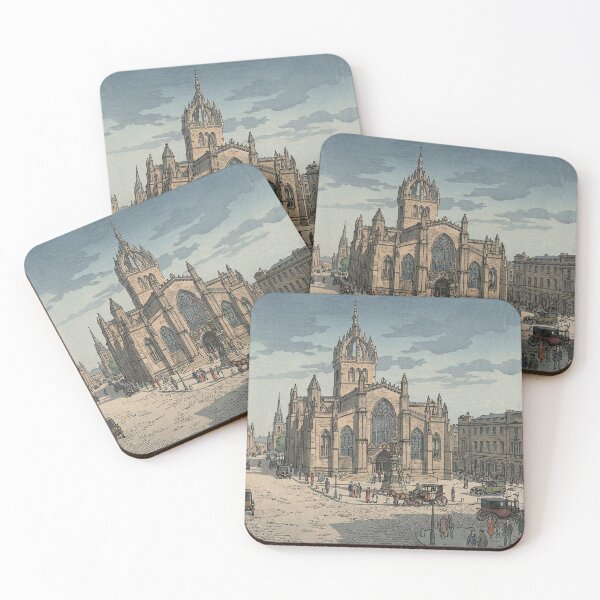 Item preview, St Giles Cathedral Japanese Woodblock Print designed and sold by Takeda-art.
