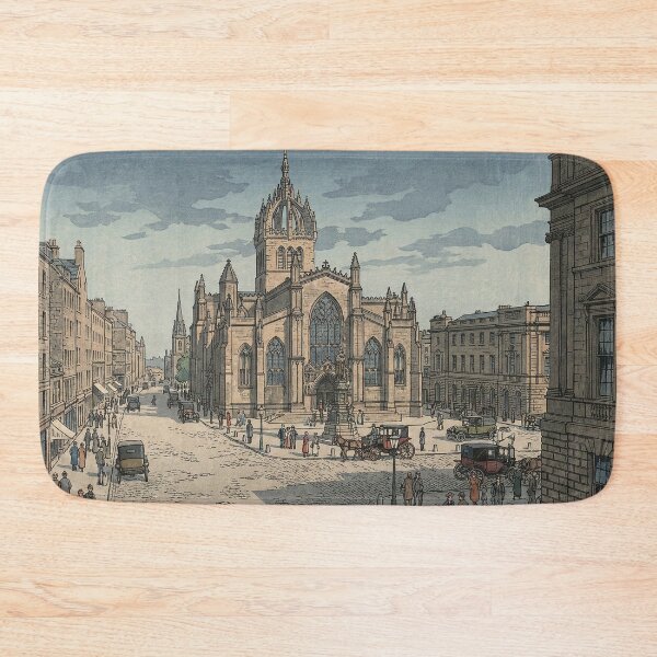Item preview, St Giles Cathedral Japanese Woodblock Print designed and sold by Takeda-art.