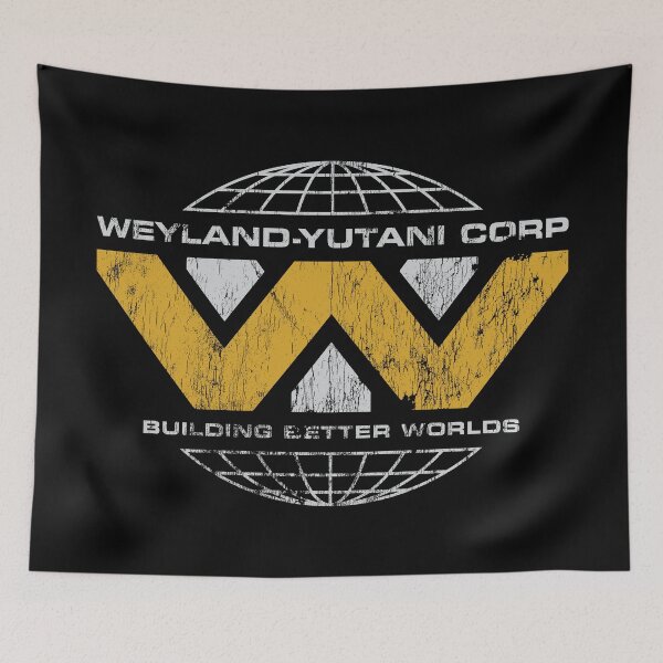 Item preview, Weyland-Yutani Corp Building Better Worlds - worn version designed and sold by The Common Tee.