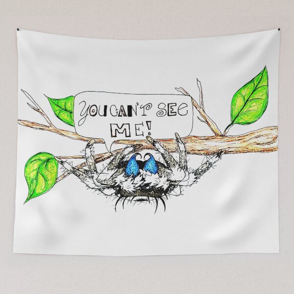 Item preview, "You Can't See Me!" Spooder Illustration  designed and sold by Gyngr-art.