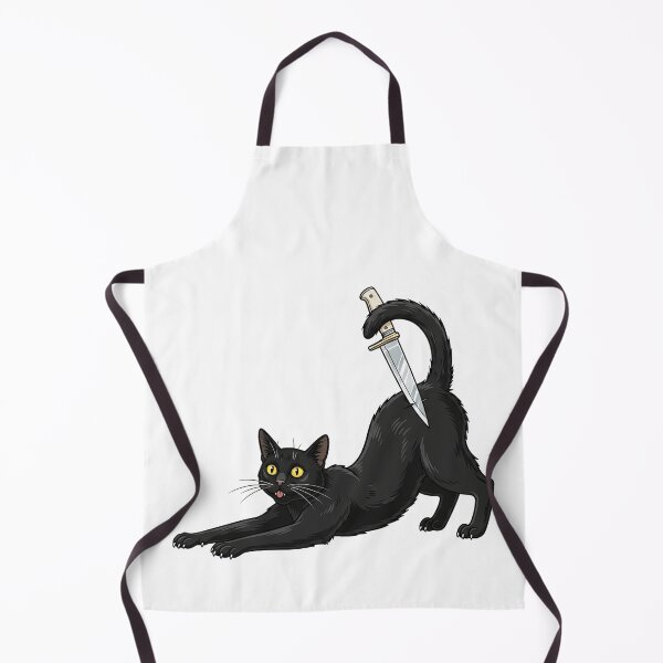 Item preview, Black Cat With Dagger Funny Assassin Feline designed and sold by TeeARTHY.