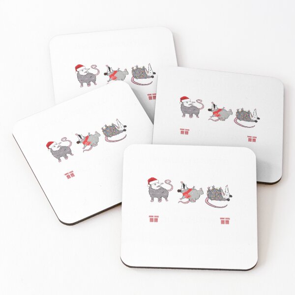 Item preview, Funny Santa Opossums Overstimulated But Festive Xmas designed and sold by MabelWells.