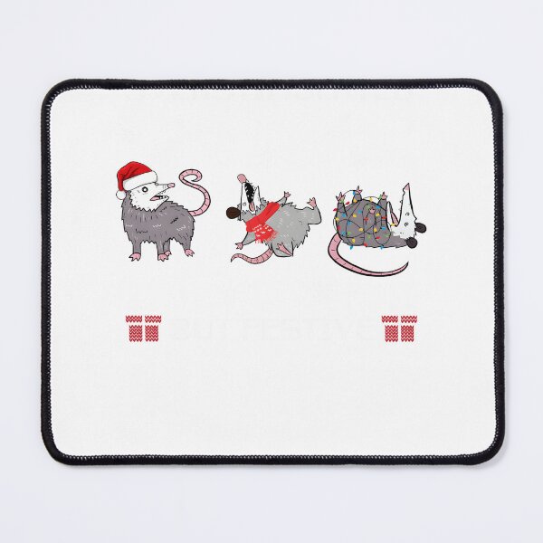 Item preview, Funny Santa Opossums Overstimulated But Festive Xmas designed and sold by MabelWells.