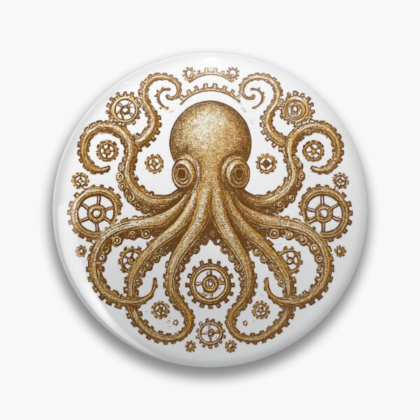 Item preview, Vintage Octopus - Steampunk Style designed and sold by Gradasdaughter.